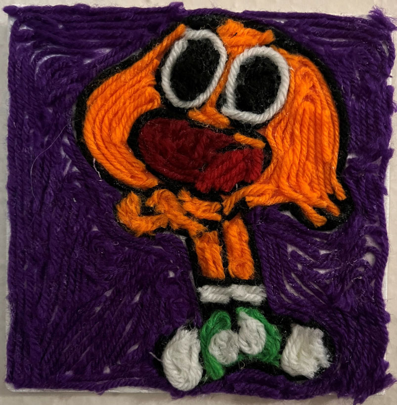 String art of Darwin from The Amazing World of Gumball.