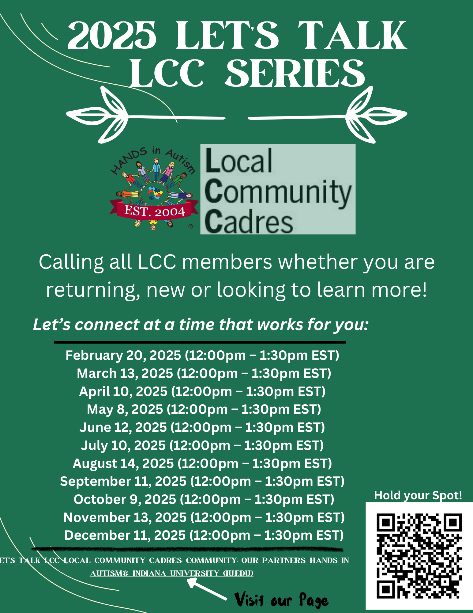 lcc flyer with training dates 